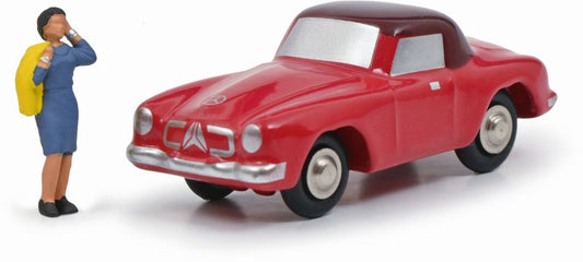 Available to Order – Mercedes Benz 190 Sl Rosemarie Red Piccolo 1:90 Schuco Model (SHU 01252)