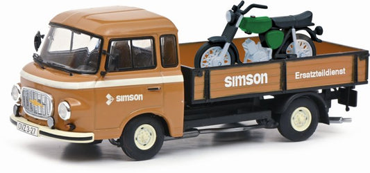 Available To Order – Barkas B1000 w/Simson Motorbike 1:43 (SHU 03673)