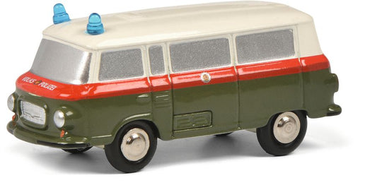 Available To Order – Barkas Bus + Trabant 601 Volkspolizei Picc Piccolo Set (SHU 05348)