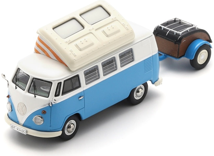 Available to Order – VW T1 Campingbus w/Westfalia Trailer Blue 1:43 (SHU 07298)