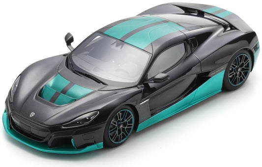 Available to Order – Rimac Nevera Time Attack 2023 Black/Blue 1:18 (SHU 18U00084)