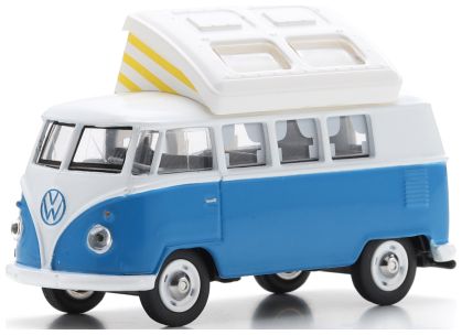 VW T1 Campingbus Blue/White 1:64 Schuco Model