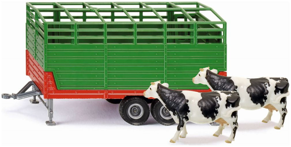 Available to Order – Livestock Trailer w/2 Cows 1:32 (SIK 2875)