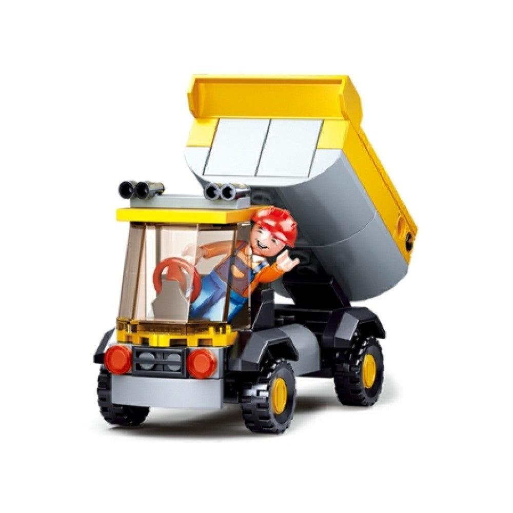 Available to Order – Town Construction Small Dumper Truck 87pcs Model (slm38-b0377a) Sluban Model (SLM38-B0377A)