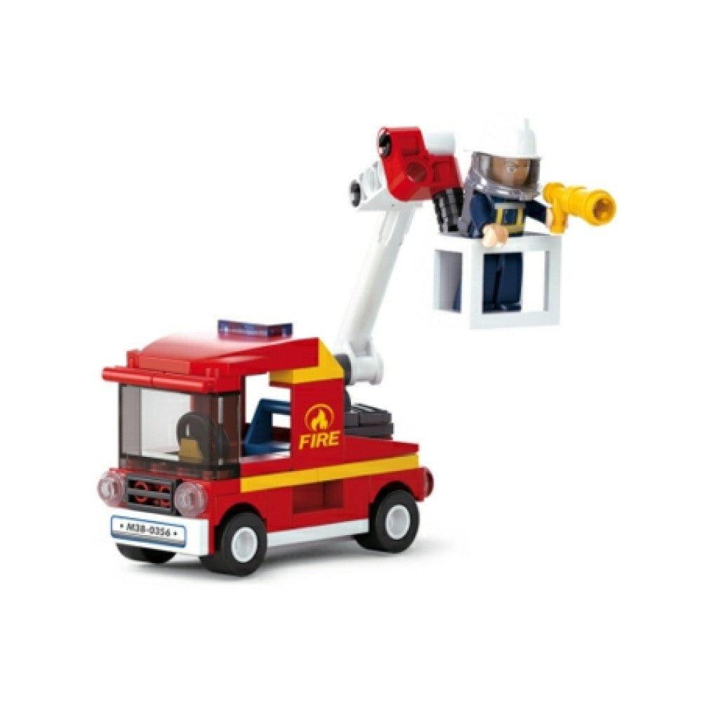 Available to Order – Fire Small Fire Aerial Ladder 82pcs Model (slm38-b0622a) Sluban Model (SLM38-B0622A)