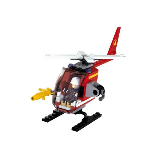 Available to Order – Fire Small Fire Helicopter 77pcs Model (slm38-b0622d) Sluban Model (SLM38-B0622D)
