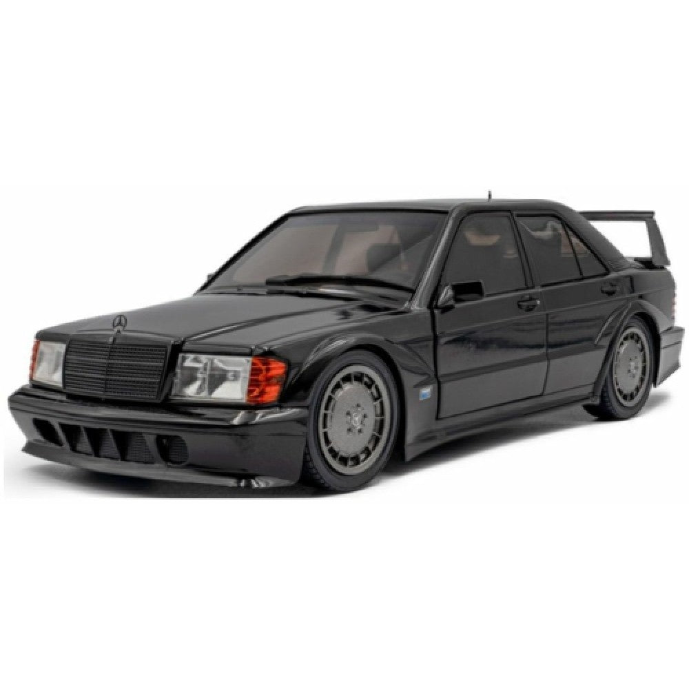 PRE ORDER STOCKS DUE SEPTEMBER / OCTOBER 2025 1/18 SOLIDO SOL1801012 MERCEDES BENZ 190 (W201) EVO II - SOLIDO WORKS BLACK 1990