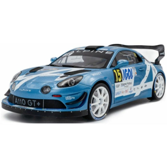 PRE ORDER STOCKS DUE DECEMBER 2025 / JANUARY 2026 1:18 SOLIDO SOL1801631 ALPINE A110 RGT BLUE NO.15 R.ASTIER D.GIRAUDET RALLYE DU MONT BLANC 2024