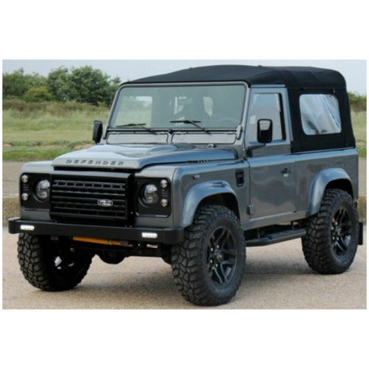 Pre-Order - 1:18 SOLIDO Land Rover Defender 90 Short W/Rear Cover Matt Silver 2016 SOL1813501 Stocks Due Mar / Apr 2026