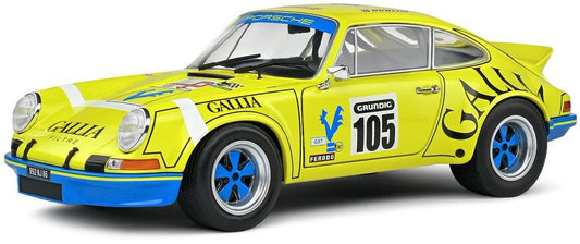 Available to Order – Porsche 911 RSR Yellow Lafosse / Angoulet Tour De France Automobile 1973 1:18 (SOL 1801118)