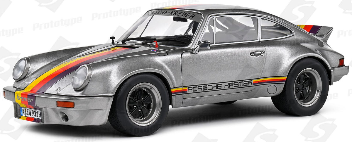 Porsche 911 RSR Kremer Rally Silver 1973 1:18 Solido Model