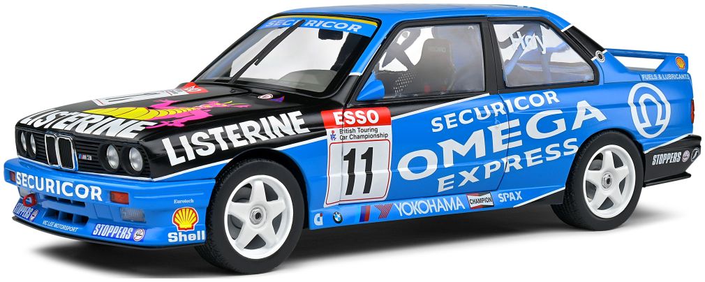 Available To Order – BMW E30 M3 Blue BTCC 1991 1:18 (SOL 1801522)