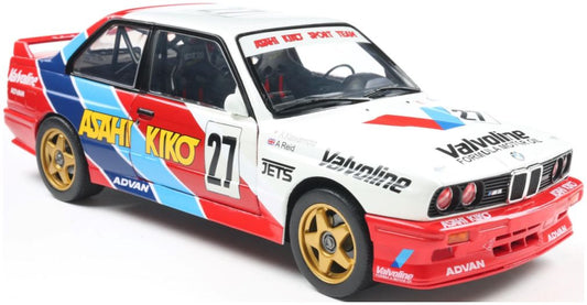 Available To Order – BMW M3 White #27 Kawamoto/Reid JTCC 1986 1:18 (SOL 1801529)