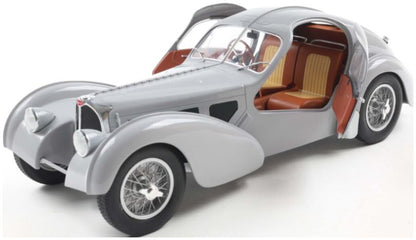 Available To Order – Bugatti Atlantic Type 57 SC Matte Silver 1937 1:18 (SOL 1802106)