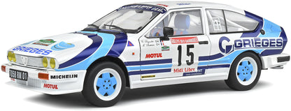 Available To Order – Alfa Romeo GTV6 Tour de Corse 1986 C.Rigollet/M.Bathelot 1:18 (SOL 1802305)