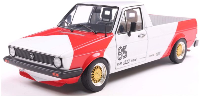 Available to Order – VW Caddy MK.1 M Racing Tribute Bi-Colour 1982 1:18 (SOL 1803512)