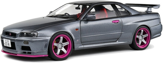 Nissan Skyline GT-R (BNR34) Grey 1999 1:18 Solido Model