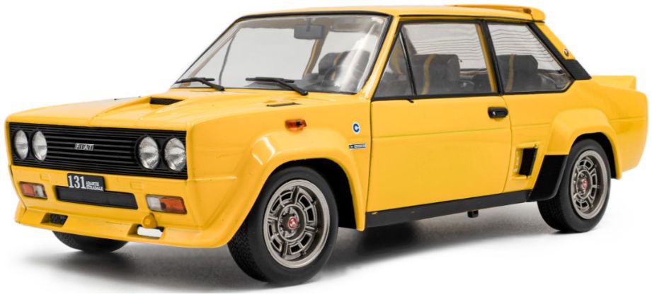 Available To Order – Fiat 131 Abarth Yellow 1980 1:18 (SOL 1806006)