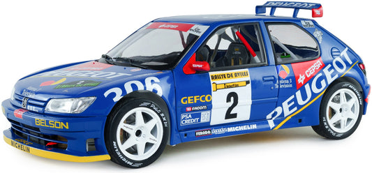 Available to Order – Peugeot 306 Maxi Blue #2 J.Ascona J.Billmaier Rally De Aviles 1997 1:18 (SOL 1808309)