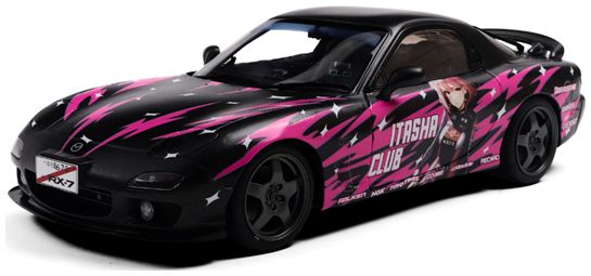 Available to Order – Mazda RX7 FD3RS Solido Works Itasha Club Pink 1999 1:18 (SOL 1810605)