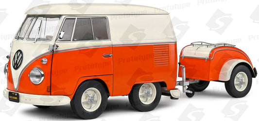 Available to Order – Kool Kombi Orange 1950 1:18 (SOL 1810902)