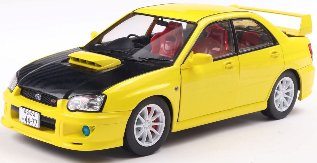 Available to Order – Subaru Impreza WRX STI Streetfighters Yellow 2003 1:18 (SOL 1812302)