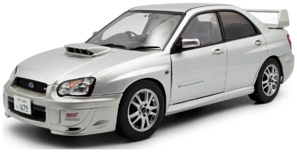 Available to Order – Subaru Impreza WRX STI Premium Silver Effect 2003 1:18 (SOL 1812303)