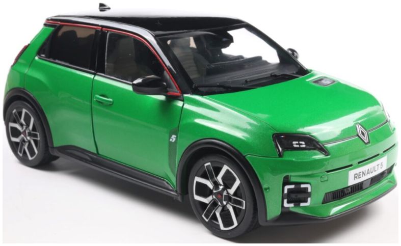 Available to Order – Renault 5 E-Tech Vert Pop 2024 1:18 (SOL 1812603)