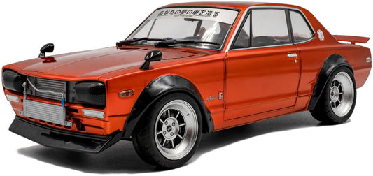 Available to Order – Nissan Skyline (C10) Hakosuka Solido Works Orange Metallic 1970 1:18 (SOL 1813003)