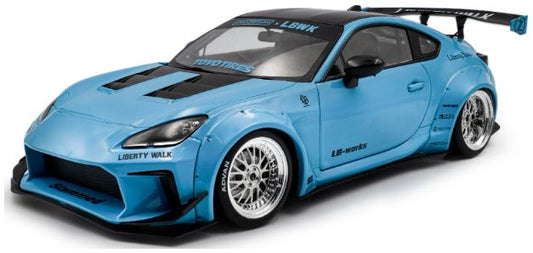 Available to Order – Toyota GR86 LBWK Body Kit Baby Blue 2024 1:18 (SOL 1813601)