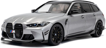 Available To Order – BMW M3 (G81) Touring w/Performance Parts Frozen Pure Grey Metallic 2024 1:18 Solido Model (SOL 1813702)
