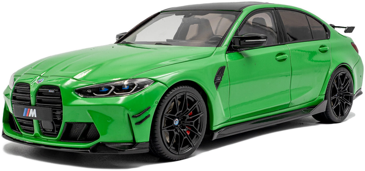 Available To Order – BMW M3 (G80) Performance Parts Signal Green Uni 2024 1:18 (SOL 1814302)