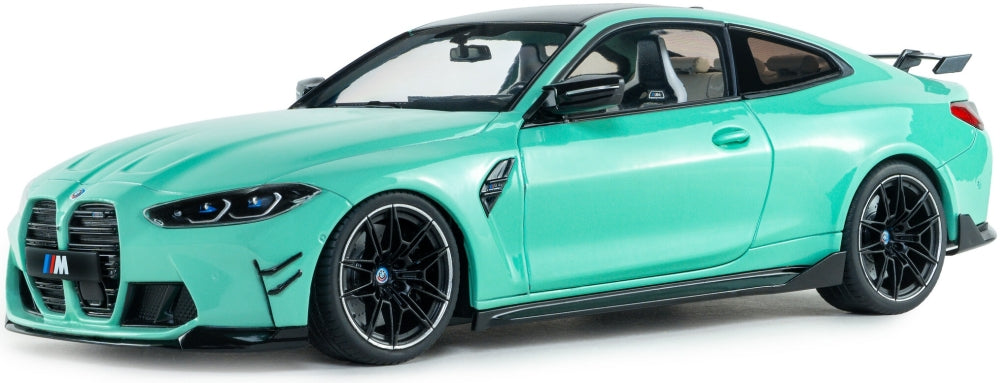 Available To Order – BMW M4 Peformance Parts Solido Works Turquoise 2025 1:18 (SOL 1814501)