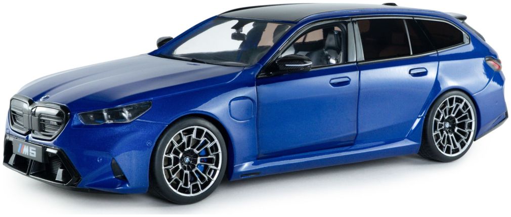 Available To Order – BMW M5 Touring Marina Bay Blue Metallic 2024 1:18 (SOL 1814801)
