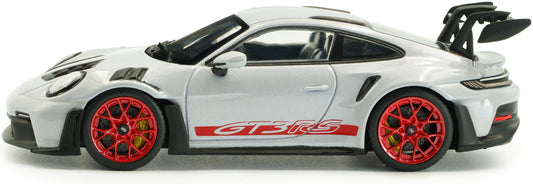 Porsche 992 GT3 RS Grey/Red 2023 1:43 Solido Model
