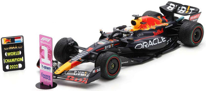 Available to Order – Oracle Red Bull Racing RB18 #1 Verstappen 1st Japanese GP '22 F1 Champion w/Pitboard 1:12 (SPA 12S034)