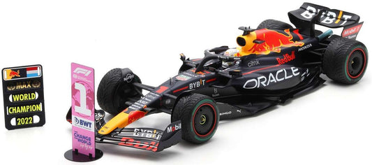 Available to Order – Oracle Red Bull Racing RB18 #1 Verstappen 1st Japanese GP '22 F1 Champion w/Pitboard 1:12 (SPA 12S034)