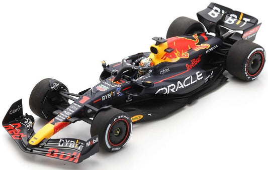 Available To Order – Oracle Red Bull Racing RB18 #1 Winner Abu Dhabi 2022 Max Verstappen (w/Tyre Marks) 1:18 Spark Model (SPA 18S776)