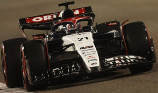 Available To Order – AlphaTauri AT04 #21 Scuderia AlphaTauri Nyck de Vries Bahrain GP 2023 1:18 (SPA 18S886)
