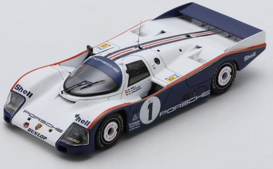Porsche 962C 2.6L Turbo #1 Winner 24H Le Mans 1986 H-J.Stuck/D. Bell/A. Holbert 1:43 Spark Model