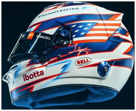 Available to Order – Logan Sargeant 2024 Helmet 1:5 Spark Model (SPA 5HF143)