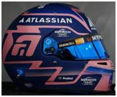 Available To Order – Williams Racing Alexander Albon 2025 Helmet 1:5 Spark Model (SPA 5HF190)