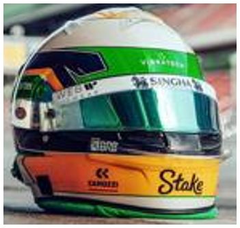 Available to Order – Stake F1 Team Kick Sauber Gabriel Bortoleto 2025 Helmet 1:5 Spark Model (SPA 5HF191)