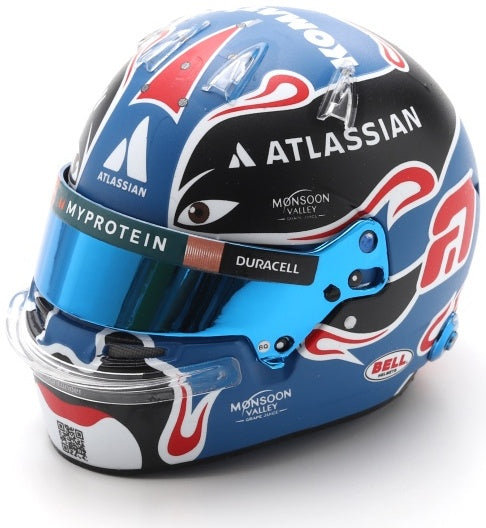 Available To Order – Williams Racing Alexander Albon Chinese GP 2025 Helmet 1:5 Spark Model (SPA 5HF201)