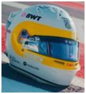 Available To Order – BWT Alpine F1 Team Franco Colapinto Helmet US GP 2025 1:5 Spark Model (SPA 5HF227)