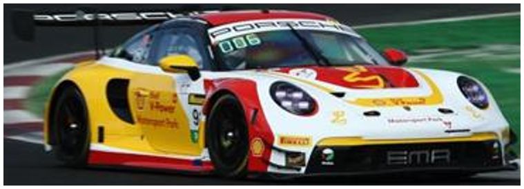 Available To Order – Porsche 911 GT3R #91 The Bend Motorsport Park 10th Bathurst 12H 2025 Heinrich/Shahi 1:43 Spark Model (SPA AS084)