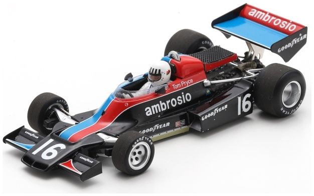 Shadow DN8 #16 Brazil GP 1977 Tom Pryce 1:43 Spark Model