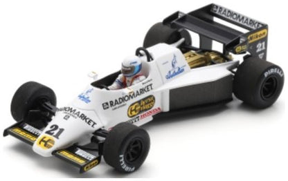 Available To Order – Spirit 101 #21 San Marino GP 1984 Mauro Baldi 1:43 Spark Model (SPA S3927)