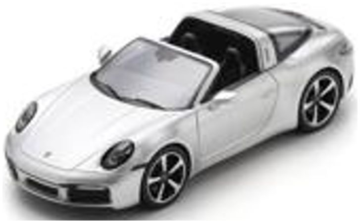 Porsche 911 Targa 4S (992) GT Silver 1:43 Spark Model