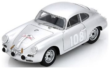 Porsche 356 BT5 #108 Winner Tour De Corse 1960 H. Linge/P-E. Strahle 1:43 Spark Model